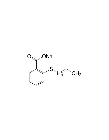 Ethylmercury thiosalicylic acid Na-salt, research grade, CAS 54-64-8, SERVA