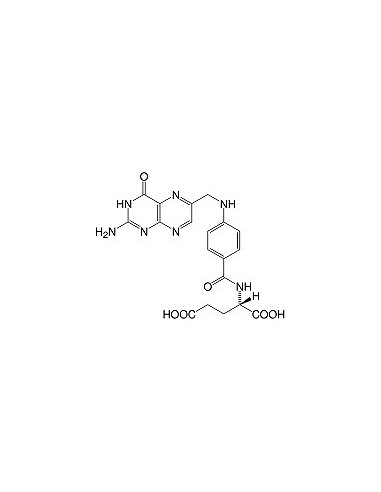 Folic acid (Pteroylmonoglutamic acid, Folsäure), cryst. research grade, CAS 59-30-3, SERVA product