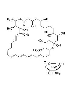 Nystatin min. 4,400 units/mg (Fungicidin, Mycostatin), research grade, CAS 1400-61-9, SERVA