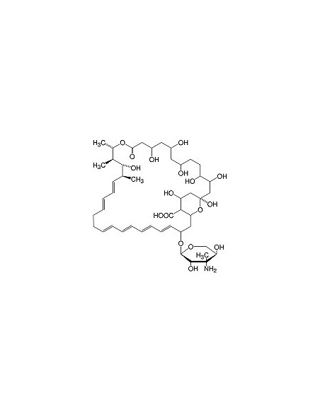 Nystatin min. 4,400 units/mg (Fungicidin, Mycostatin), research grade, CAS 1400-61-9, SERVA
