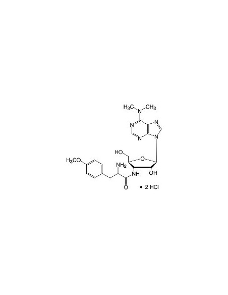 Puromycin 2HCl, free base (Mr 471.5) 86%, research grade, CAS 58-58-2, SERVA
