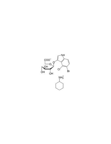 5-Bromo-4-chloro-3-indolyl-β-D-glucuronide- cyclohexylammonium salt, CAS [114162-64-0], Serva